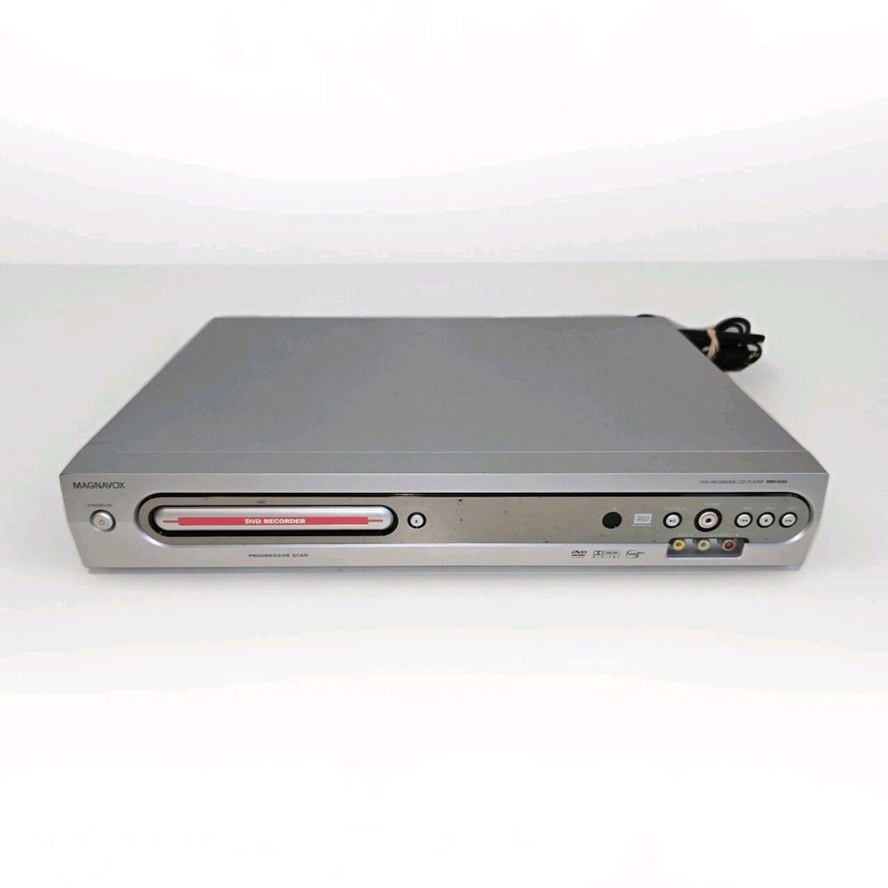 Magnavox Model MRV640/17 DVD Player Recorder w/ Power Cable (No Remote), Tested